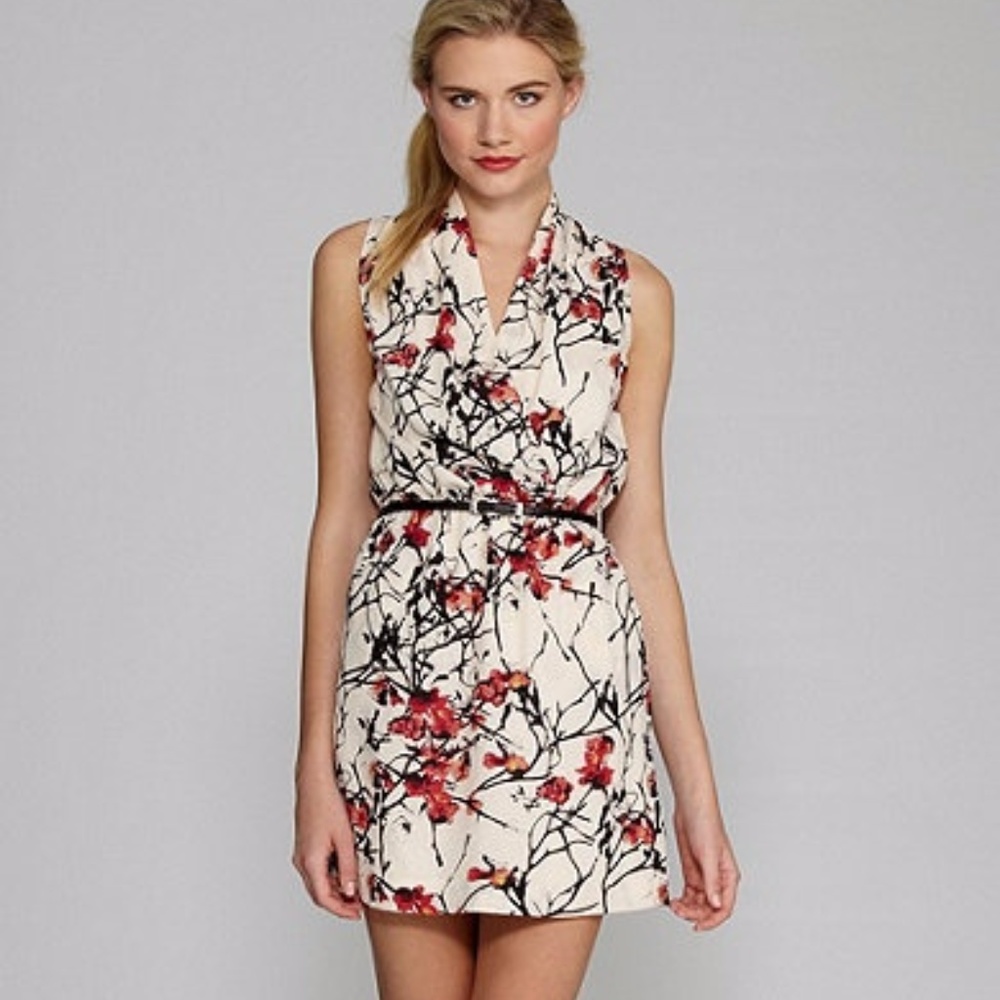 Kensie Cherry Blossom Print Dress